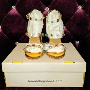 Studded heeled sandals